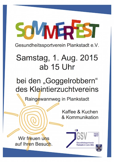 Einladung zum Sommerfest