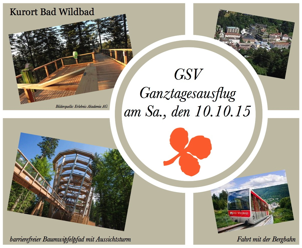 Ganztagesausflug des GSV am Sa., den 10.10.2015