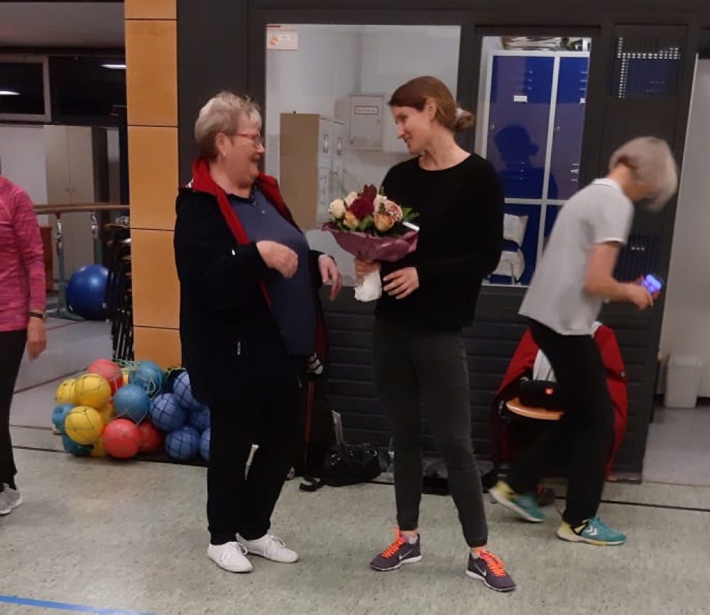 Herzsportgruppe mit neuer Ärztin