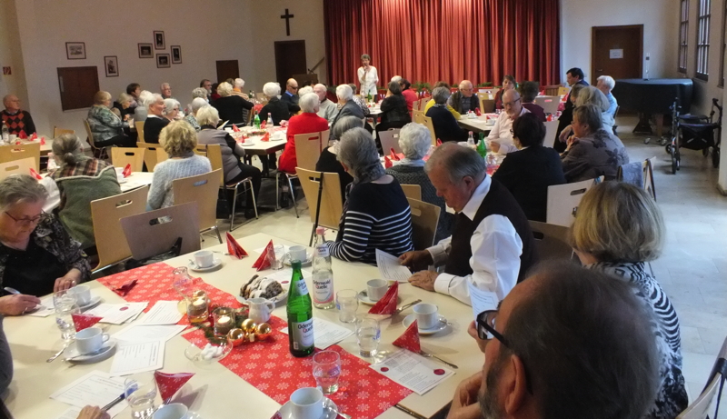 Vorweihnachtliche Stimmung bei der Adventsfeier des GSV
